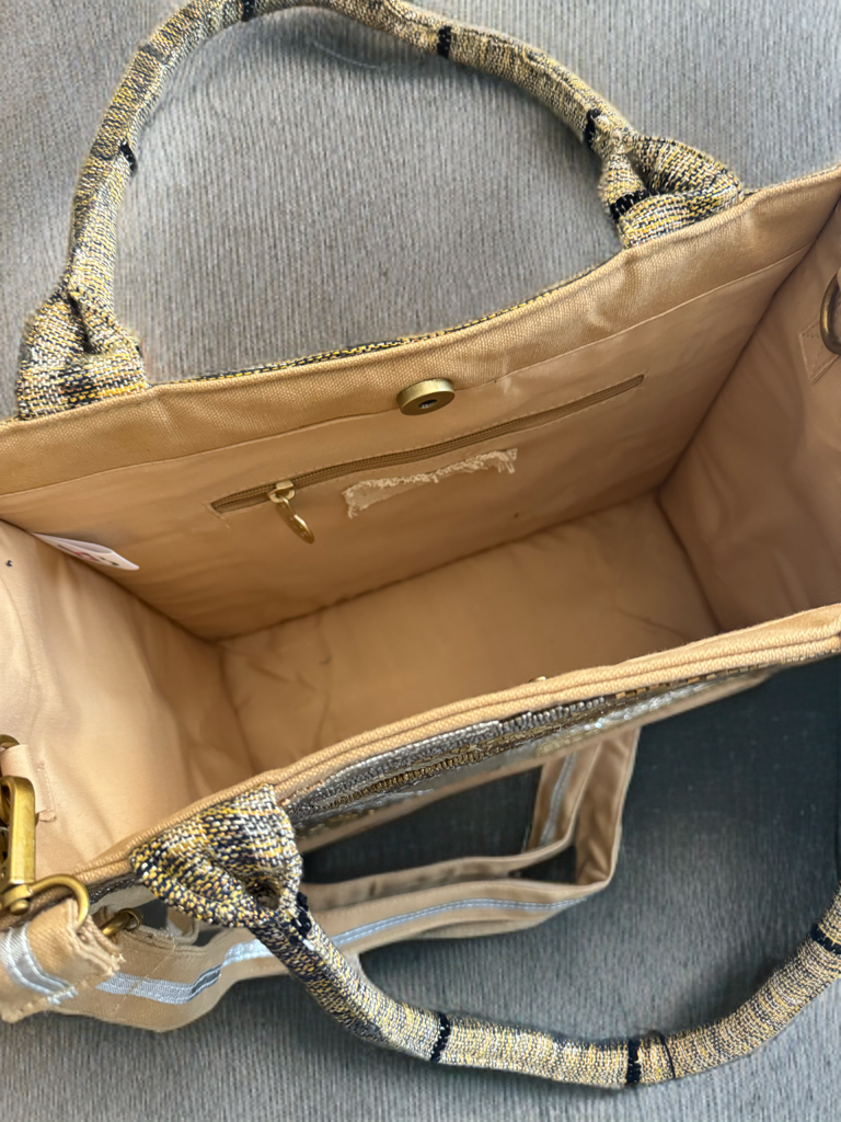 American Beyond Summer Beaded Bag Neutrals