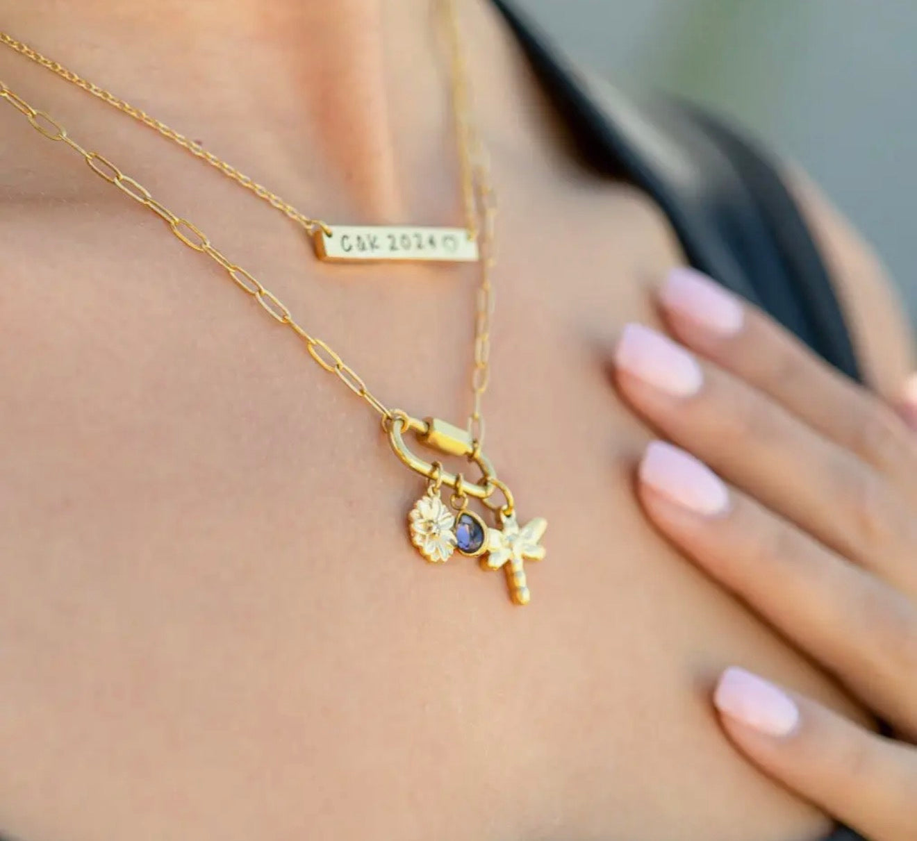 Teardrop Birthstone Charm