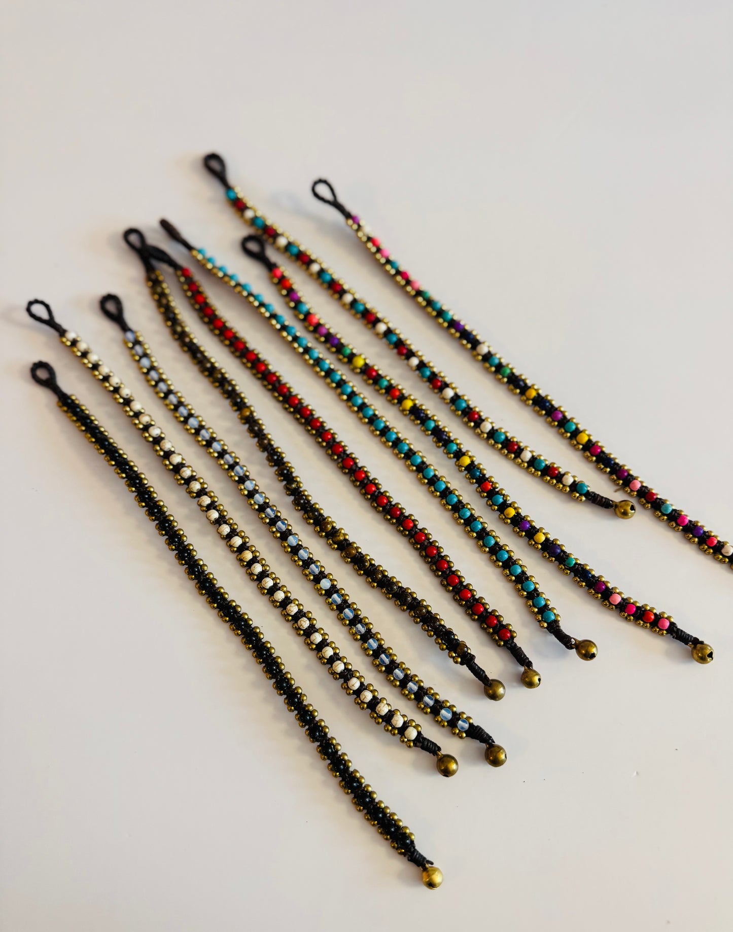 Pura Vida Brass Anklets - Single Row Bead