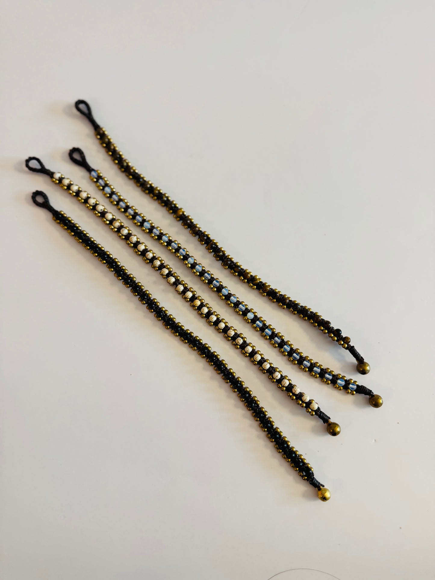 Pura Vida Brass Anklets - Single Row Bead