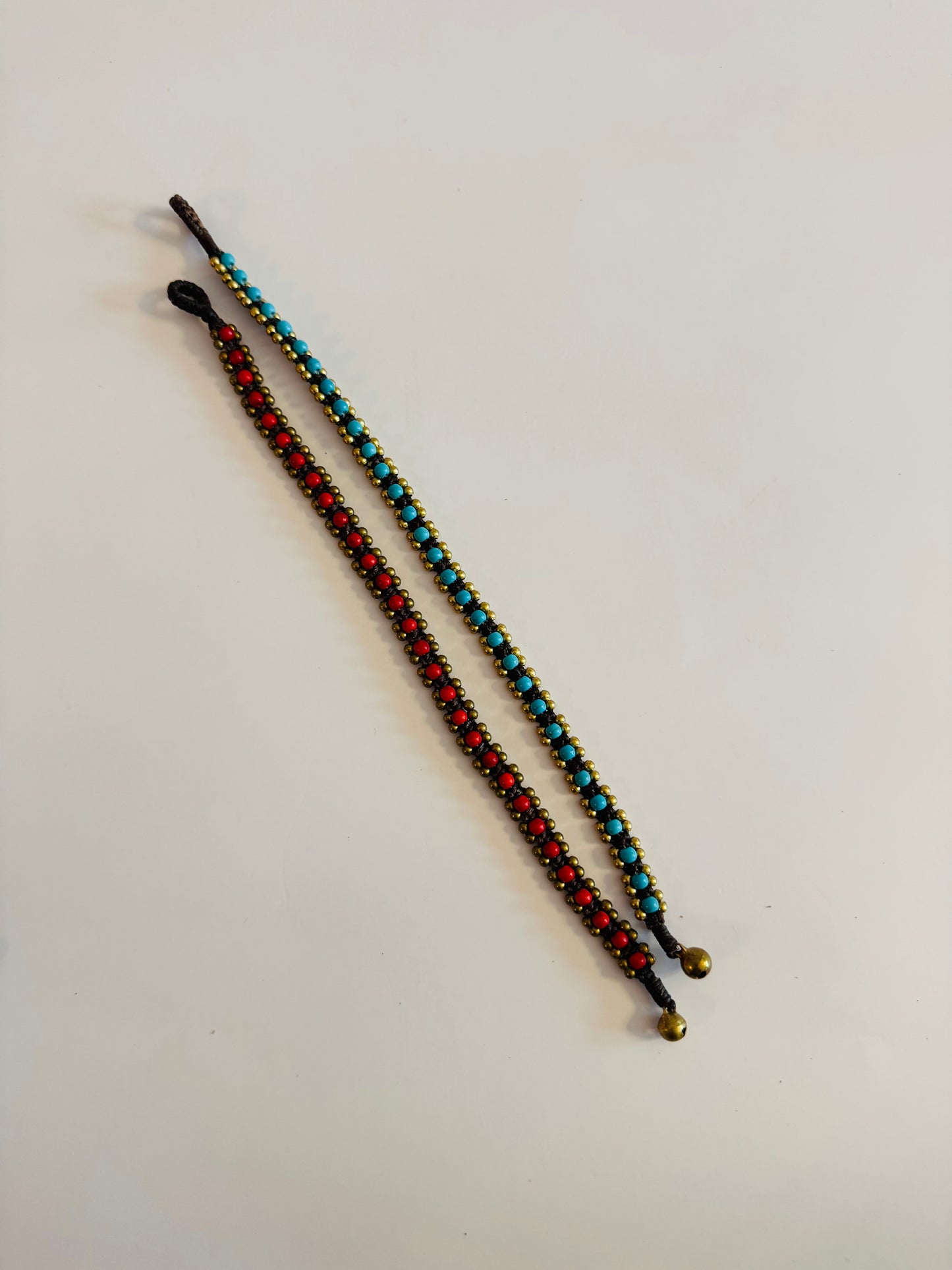 Pura Vida Brass Anklets - Single Row Bead