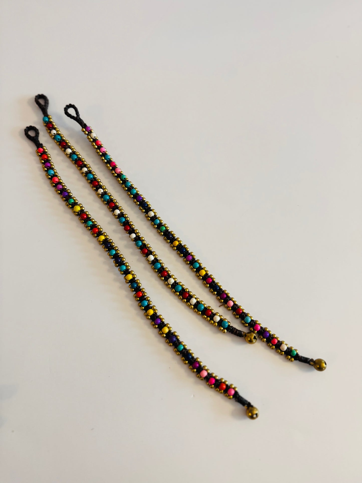 Pura Vida Brass Anklets - Single Row Bead
