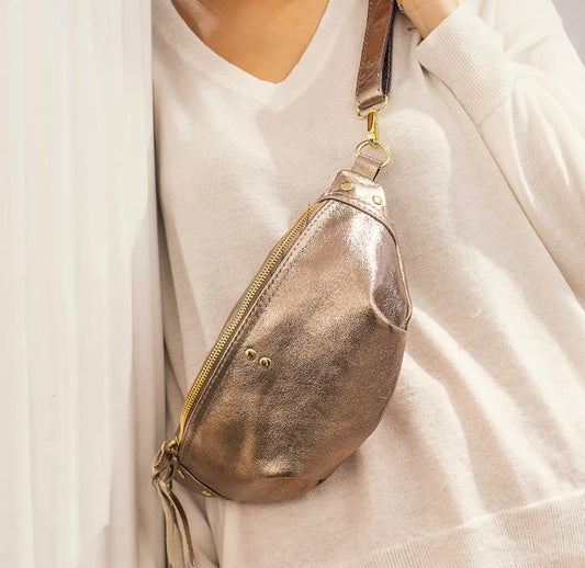 The Nellie Italian Leather Sling Bag