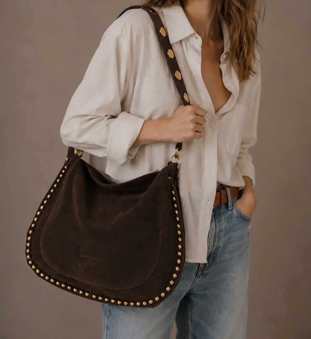 The Méryl Suede Shoulder Bag