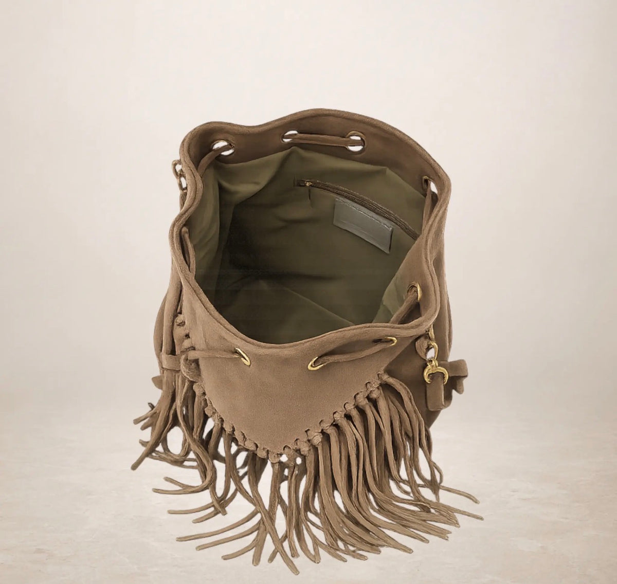 The Siena Suede Fringe Bag