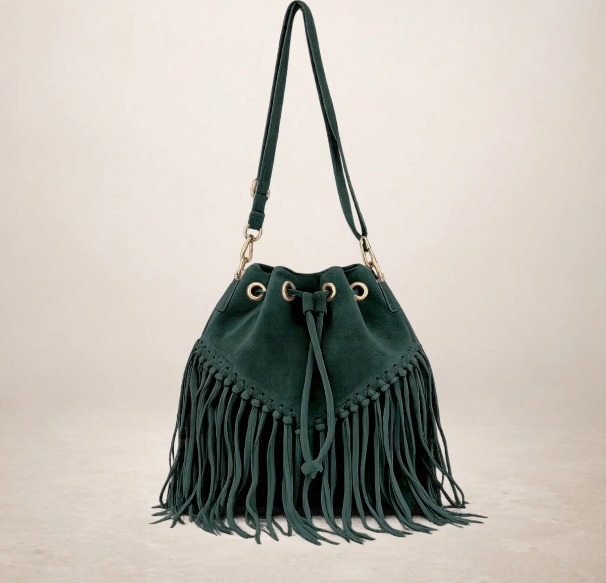 The Siena Suede Fringe Bag