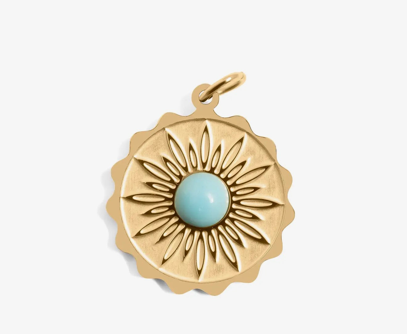 Flower Turquoise Pendant