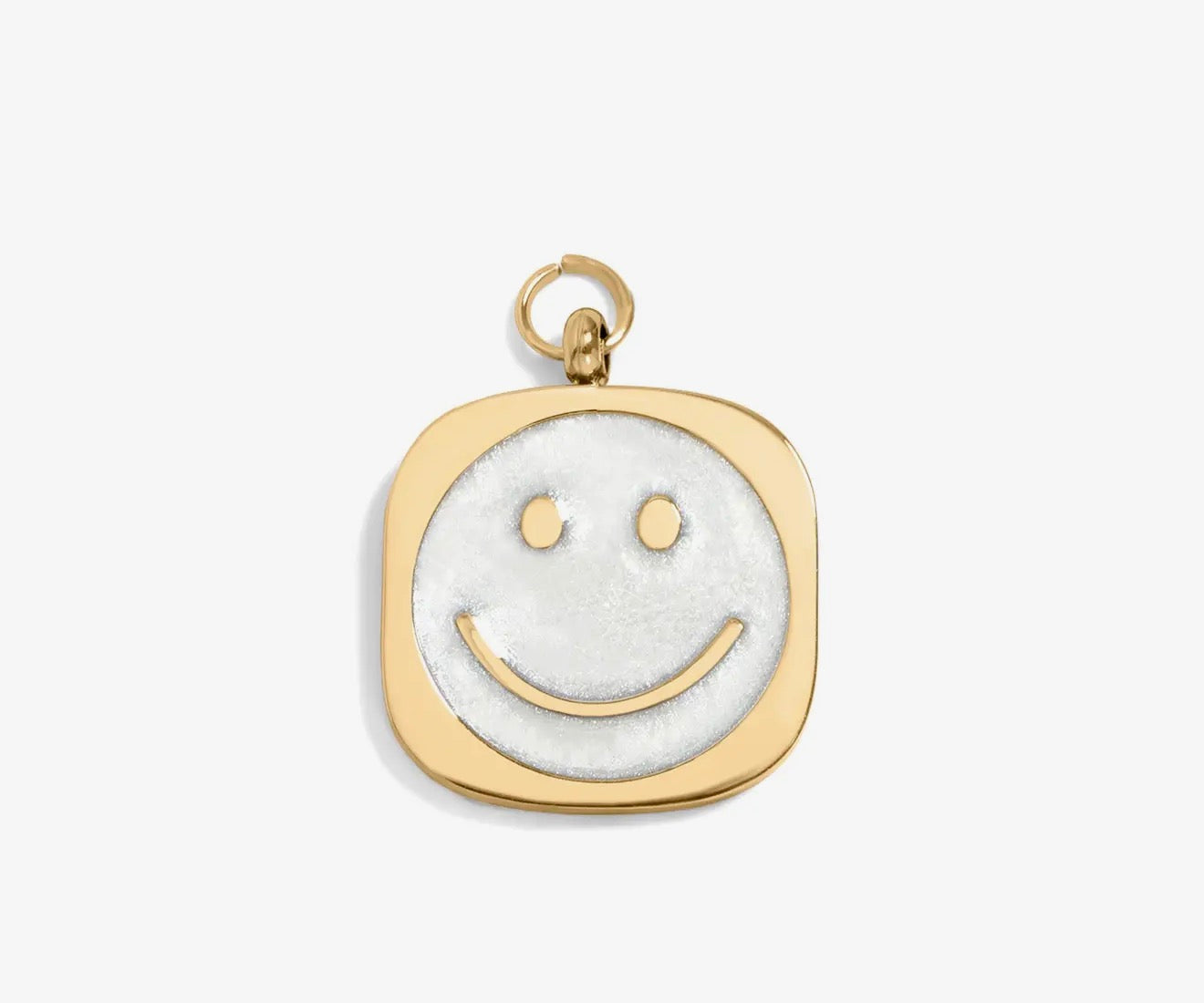 Mother of Pearl Smiley Charm