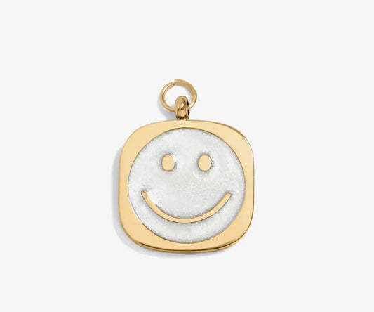Mother of Pearl Smiley Charm