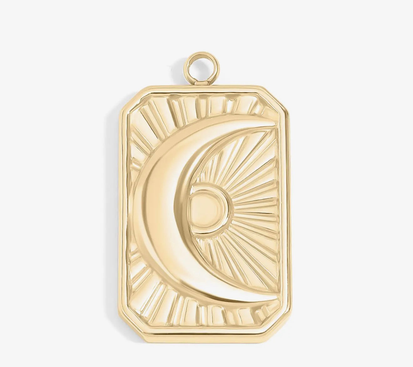 Sunburst Moon Charm