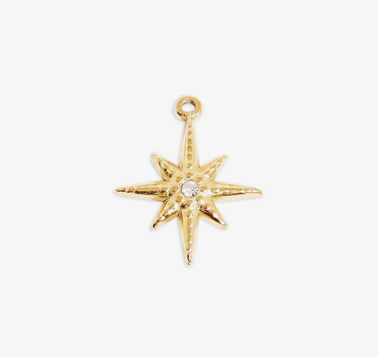 Compass Star Charm