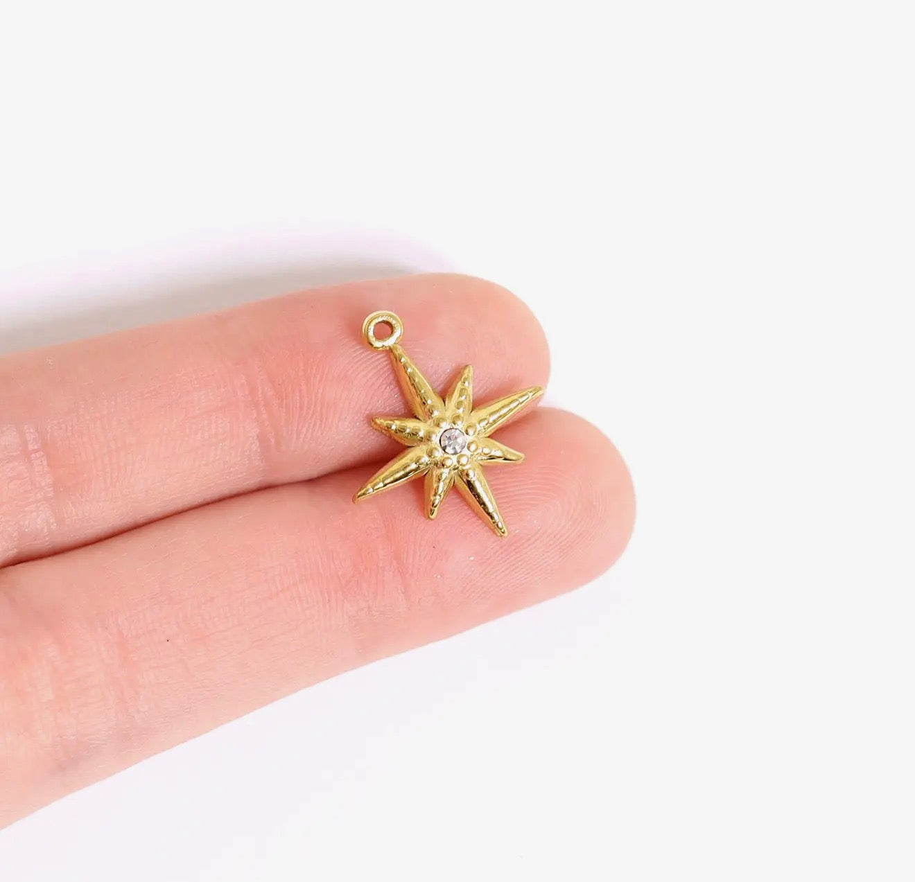 Compass Star Charm