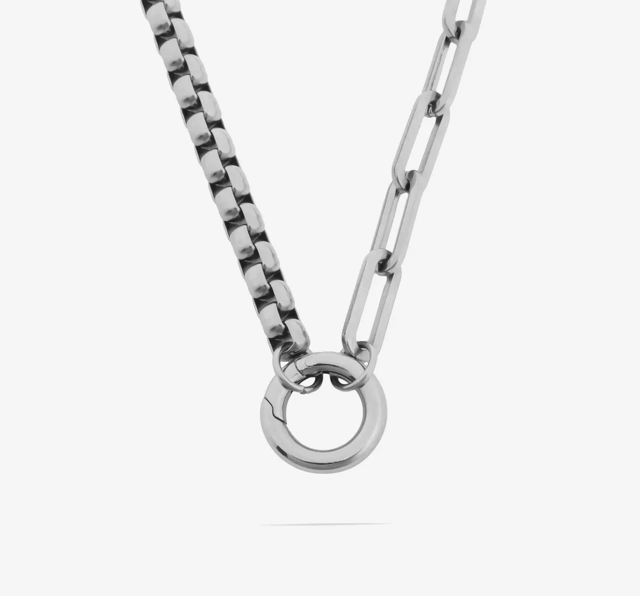 Paperclip Charm Holder Necklace