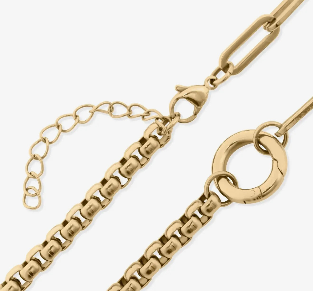 Paperclip Charm Holder Necklace